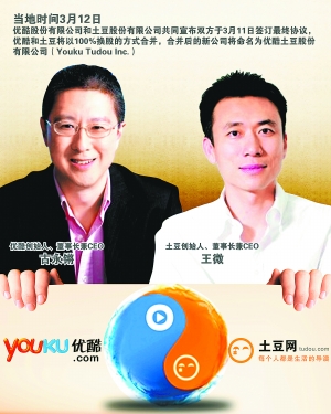 優(yōu)酷土豆合并真相 優(yōu)酷土豆合并真相
